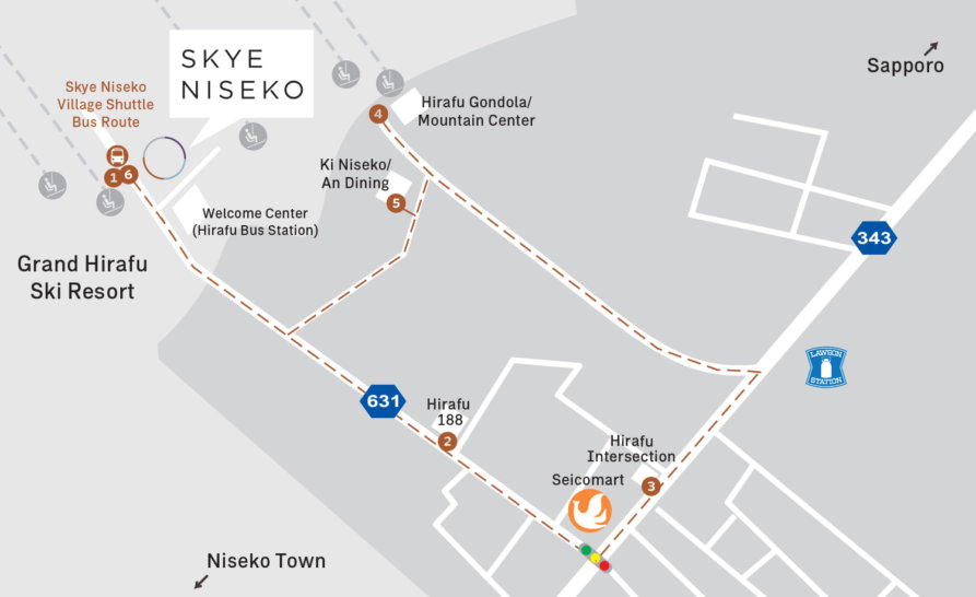Skye Niseko Map En